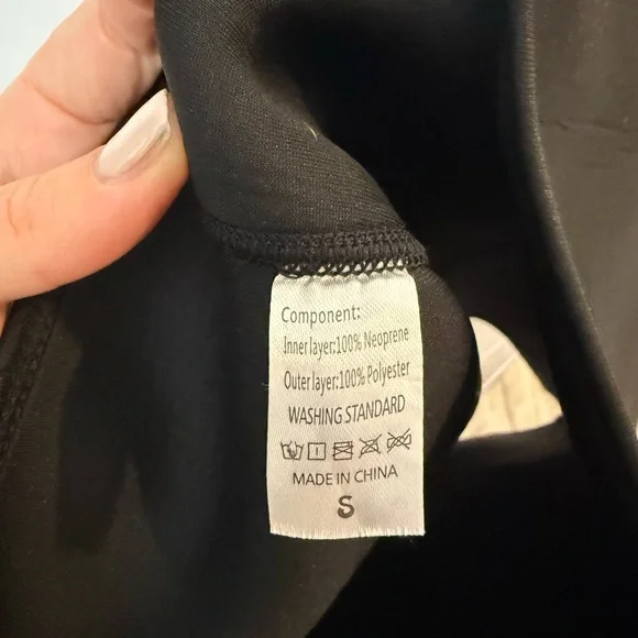 Neoprene Sauna Sweat Slimming Waist Trainer and Leggings Set - Picture 7 of 9